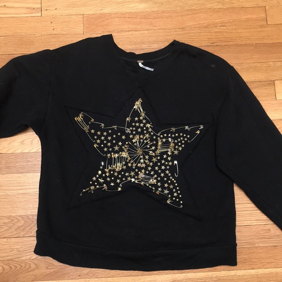 free people star sweatshirt